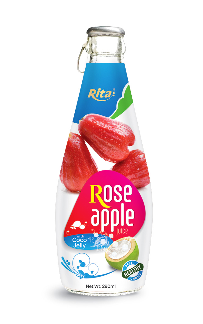 290ml Rose Apple juice with Coco Jelly